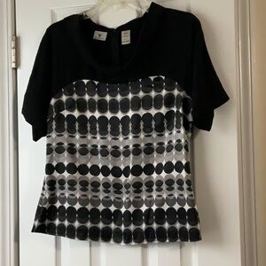 Stylish Black and Gray Women's Top